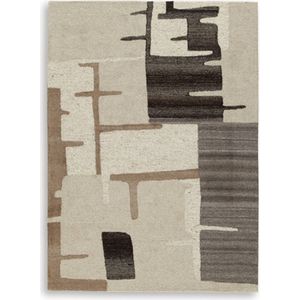The appearance of Kencher Medium Rug In Beige and Brown designed by Signature Design by Ashley in the interior design. This piece of furniture was selected by 1StopBedrooms from to add a touch of cosiness and style into your home. Sku: ASL-R406822.