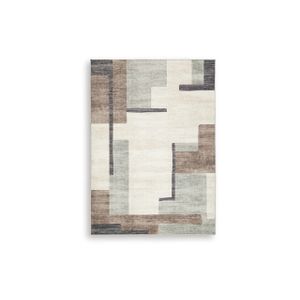 The appearance of Larkport Washable Medium Rug In Cream and Brown and Gray designed by Signature Design by Ashley in the interior design. This piece of furniture was selected by 1StopBedrooms from to add a touch of cosiness and style into your home. Sku: ASL-R407412.