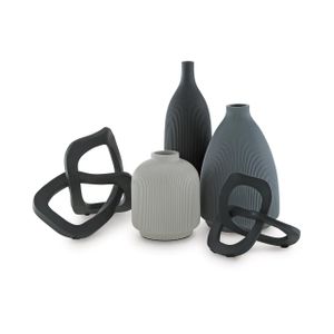 The appearance of Leithick 5 Piece Accessory Set In Black/Tan/Gray designed by Signature Design by Ashley in the interior design. This piece of furniture was selected by 1StopBedrooms from to add a touch of cosiness and style into your home. Sku: ASL-A2C00211.