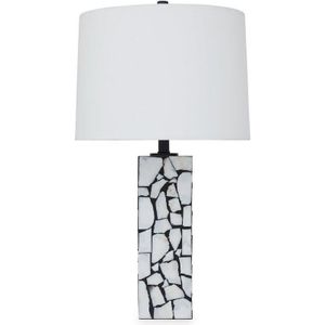 The appearance of Macaria Table Lamp In White and Black designed by Signature Design by Ashley in the interior design. This piece of furniture was selected by 1StopBedrooms from to add a touch of cosiness and style into your home. Sku: ASL-L429044.