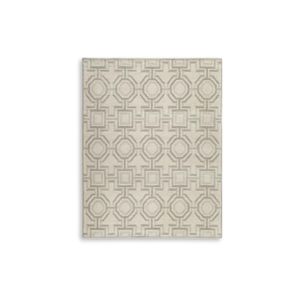 The appearance of Maconville Large Rug In Gray and Ivory designed by Signature Design by Ashley in the interior design. This piece of furniture was selected by 1StopBedrooms from to add a touch of cosiness and style into your home. Sku: ASL-R407321.