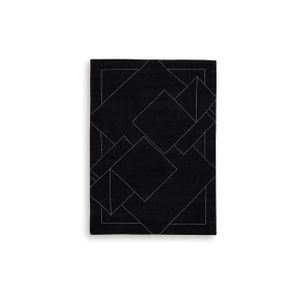 Marav 5' x 7' Area Rug In Black and White