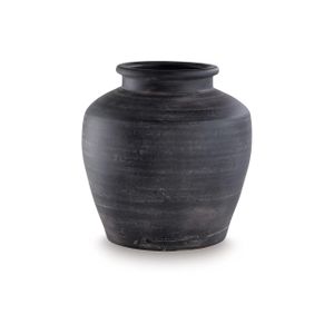 The appearance of Meadie Vase In Distressed Black designed by Signature Design by Ashley in the interior design. This piece of furniture was selected by 1StopBedrooms from to add a touch of cosiness and style into your home. Sku: ASL-A2000791.