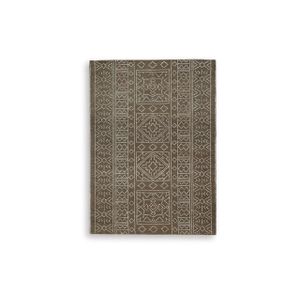 The appearance of Merrittman 5' x 7' Area Rug In Brown and Ivory designed by Signature Design by Ashley in the interior design. This piece of furniture was selected by 1StopBedrooms from to add a touch of cosiness and style into your home. Sku: ASL-R407702.