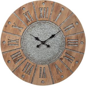 The appearance of Payson Antique Gray and Natural Wall Clock designed by Signature Design by Ashley in the interior design. This piece of furniture was selected by 1StopBedrooms from to add a touch of cosiness and style into your home. Sku: ASL-A8010076.