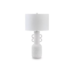 The appearance of Perringhill Table Lamp In Distressed White designed by Signature Design by Ashley in the interior design. This piece of furniture was selected by 1StopBedrooms from to add a touch of cosiness and style into your home. Sku: ASL-L207504.