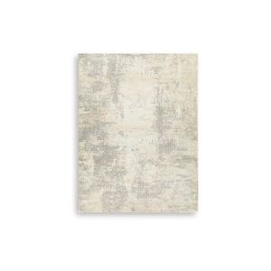 Raif Extra Large Rug In Gray and White