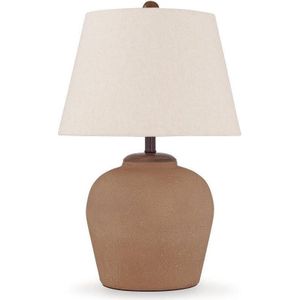 The appearance of Scantor Table Lamp In Rust designed by Signature Design by Ashley in the interior design. This piece of furniture was selected by 1StopBedrooms from to add a touch of cosiness and style into your home. Sku: ASL-L207464.