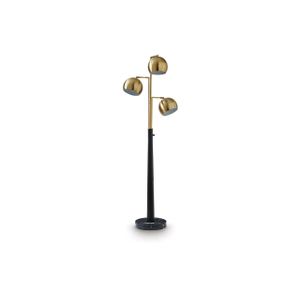 Sorcha Metal Floor Lamp In Gold and Black