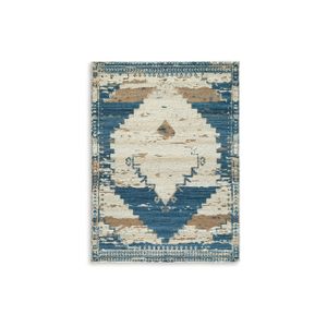The appearance of Varnler 8' x 10' Rug In Blue/Brown/Tan designed by Signature Design by Ashley in the interior design. This piece of furniture was selected by 1StopBedrooms from to add a touch of cosiness and style into your home. Sku: ASL-R407131.