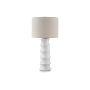 The appearance of Veraleigh Table Lamp In White designed by Signature Design by Ashley in the interior design. This piece of furniture was selected by 1StopBedrooms from to add a touch of cosiness and style into your home. Sku: ASL-L235854.