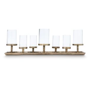 Wallmond Candle Holder In Antique Brass