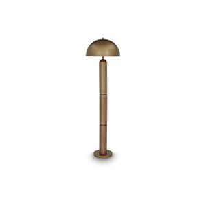Wendfield Metal Floor Lamp In Antique Gold