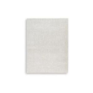 Wolbert 7'8" x 10' Area Rug In Ivory and Tan