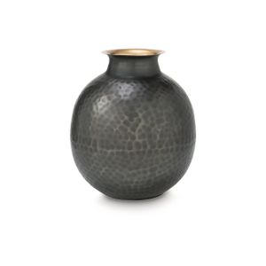 Woody Small Vase In Pewter and Gold