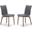 Orebro Graphite Fabric Chair Set of 2