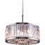 Chelsea 28" Polished nickel 8 Light Chandelier With Clear Royal Cut Crystal Trim