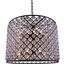 Madison 35.5" Matte Black 12 Light Chandelier With Clear Royal Cut Crystal Trim