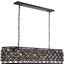 Madison 13" Matte Black 7 Light Chandelier With Silver Shade Royal Cut Crystal Trim