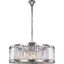 Chelsea 35.5" Polished nickel 10 Light Chandelier With Clear Shade Royal Cut Crystal Trim