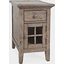 Rustic Shores Weathered Grey Power Chairside Table