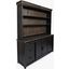 Madison County Vintage Black Server With Hutch