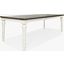 Madison County Vintage White Rectangular Extendable Dining Table