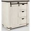 Madison County Vintage White 32" Barn Door Accent Cabinet