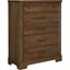 Cool Rustic Amber 5 Drawer Chest