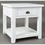 Artisans Craft Weathered White End Table