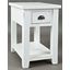 Artisans Craft Weathered White Chairside Table