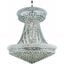 Primo 36" Chrome 28 Light Chandelier With Clear Royal Cut Crystal Trim
