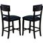 2 Crown Mark Conner Espresso Counter Height Chairs