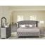 Deanna Grey Upholstered Platform Bedroom Set