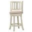 24 Inch Swivel Stool In Antique White