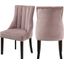 Meridian Oxford Pink Velvet Dining Chair Set of 2