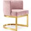 Gianna Velvet Dining Chair In Pink