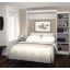 Pur White 90" Queen Wall Storage Bed