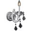 2800w1cRc Maria Theresa 8" Chrome 1 Light Wall Sconce With Clear Royal Cut Crystal Trim