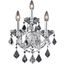 2800w3cRc Maria Theresa 12" Chrome 3 Light Wall Sconce With Clear Royal Cut Crystal Trim