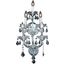 2800w5cRc Maria Theresa 12" Chrome 5 Light Wall Sconce With Clear Royal Cut Crystal Trim