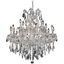 Maria Theresa 30" Chrome 19 Light Chandelier With Clear Royal Cut Crystal Trim
