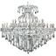 2801G72C/RC Maria Theresa 72" Chrome 49 Light Chandelier With Clear Royal Cut Crystal Trim