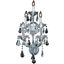 2801w5cRc Maria Theresa 12" Chrome 5 Light Wall Sconce With Clear Royal Cut Crystal Trim