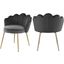 Claire Velvet Dining Chair Set of 2 In Grey