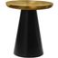 Martini End Table In Gold and Black