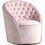 Alessio Velvet Accent Chair In Pink