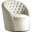 Alessio Velvet Accent Chair In Cream