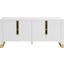 Florence Sideboard/Buffet In White and Gold