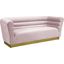 Bellini Pink Velvet Sofa